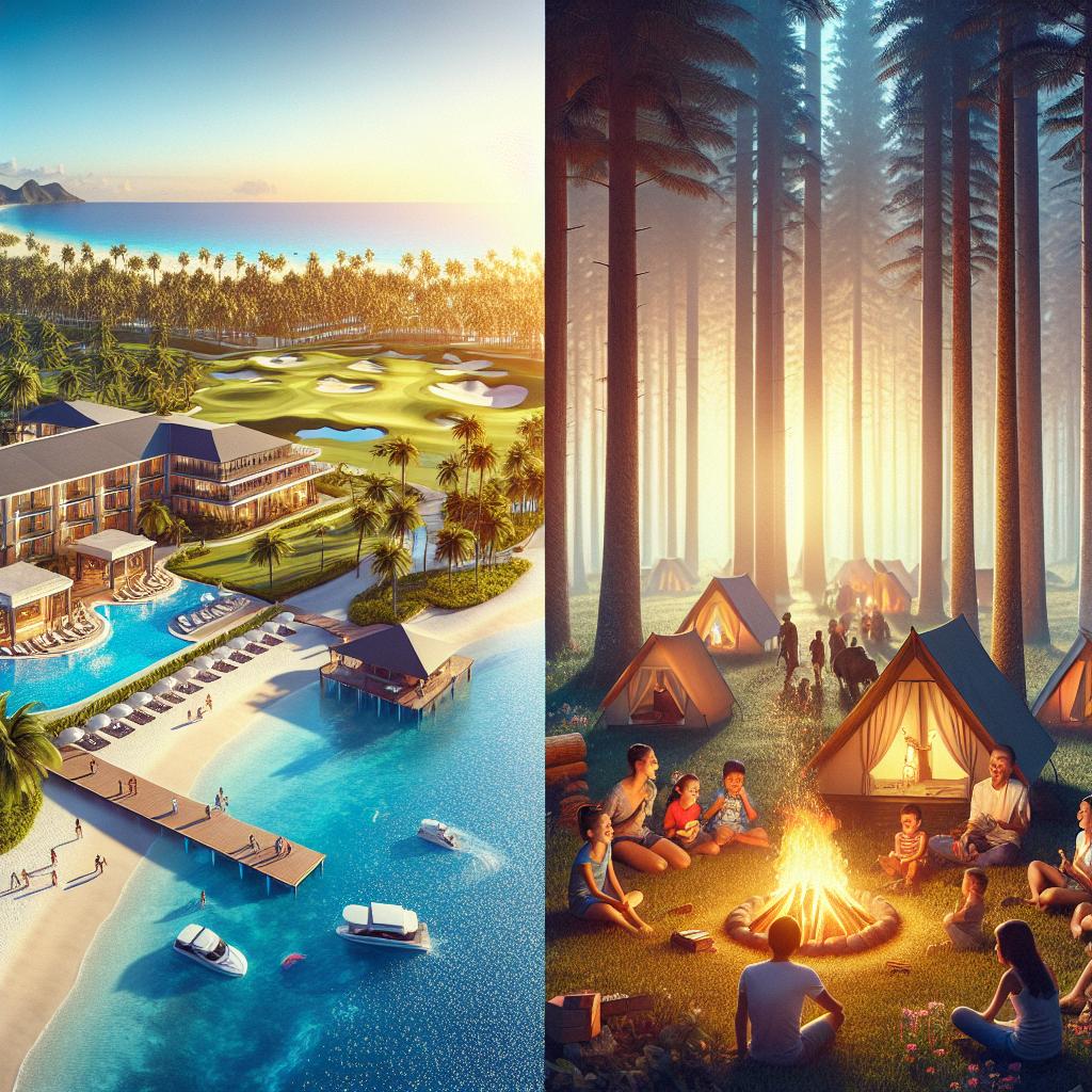 luxury vacations: 2. Affordable family vacation spots. No text.