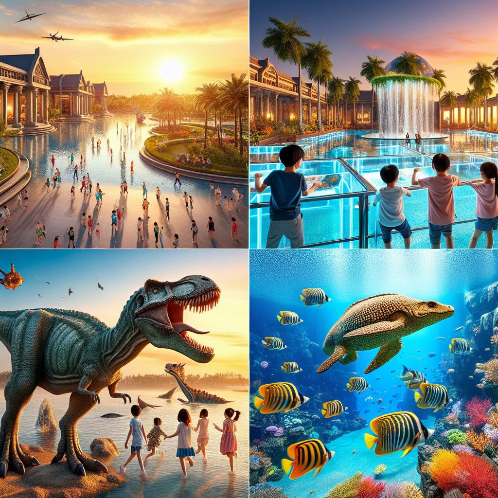 luxury vacations: 2. Vacation spots with fun educational opportunities for kids. No text.