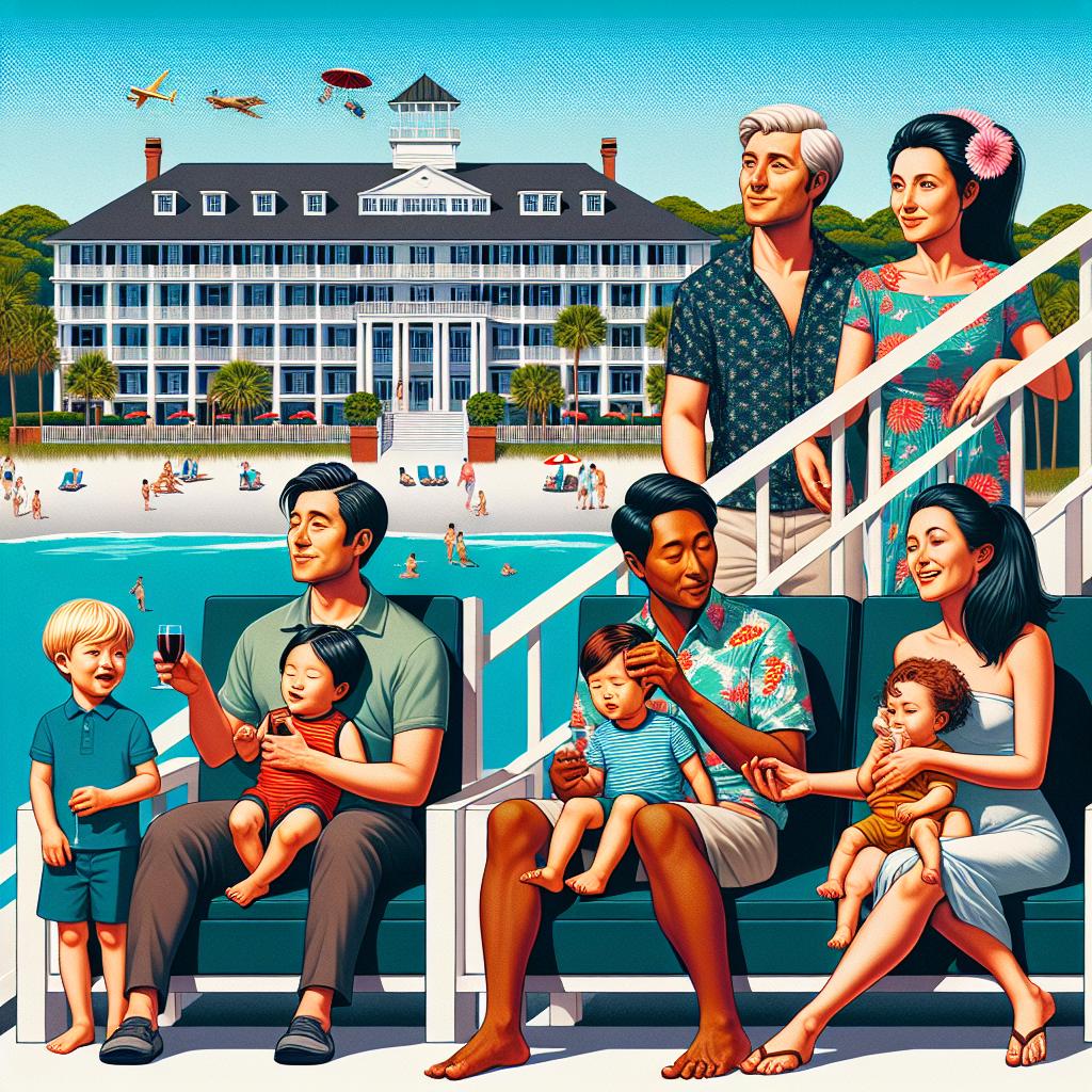 luxury vacations: 3. Changing family structure in Hilton Head. No text.