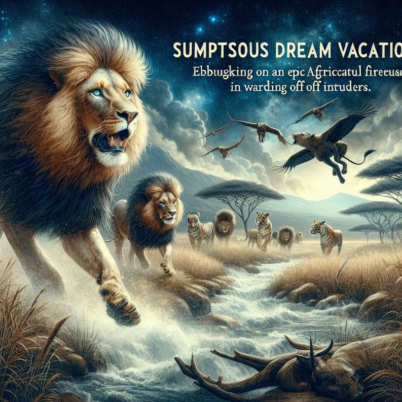 African Safari Adventure Witness Lions Fierce Defense Against Intruders.jpg: luxury vacation