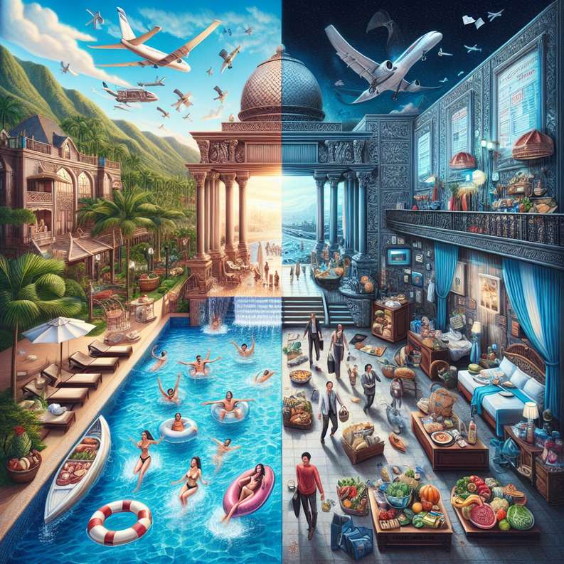 Balancing Act Comparing Costs Between 5Star Vacations and Daily Expenses.jpg: luxury vacation