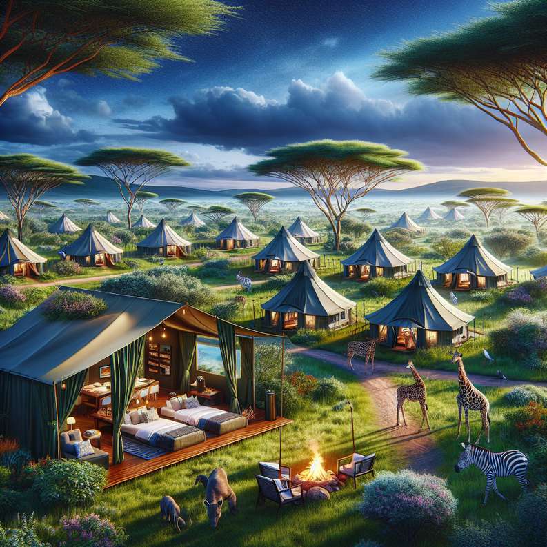 Luxury Tented Camps and Wildlife Spotting in African Safari Adventures.jpg: luxury vacation